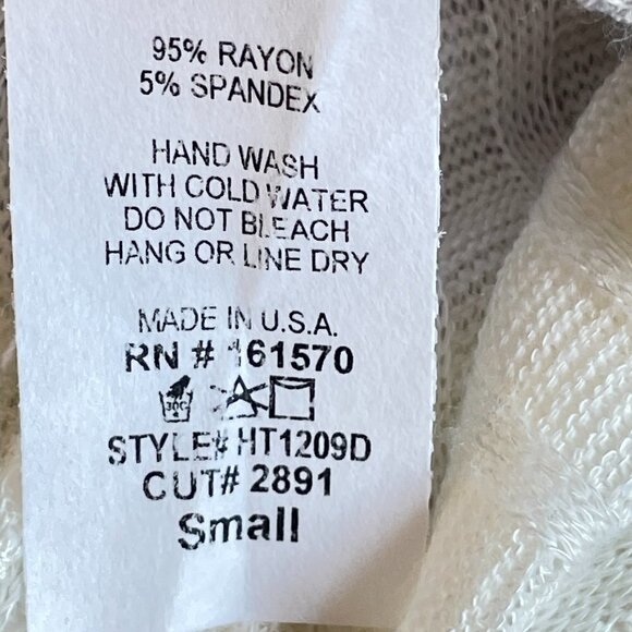 Haptics Open Cardigan Color Block Sweater Coat Tunic Length with Side Pockets - Picture 5 of 5